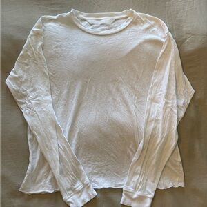 MOTHER White Long Sleeve Tee